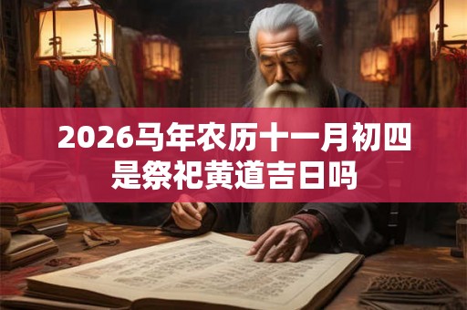 2026马年农历十一月初四是祭祀黄道吉日吗
