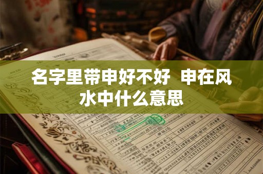 名字里带申好不好 申在风水中什么意思 名字里带申好不好 申在风水中什么意思