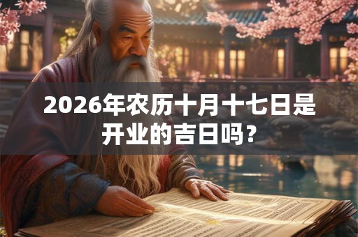 2026年农历十月十七日是开业的吉日吗？