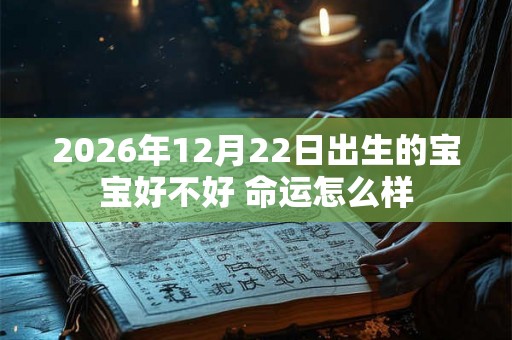 2026年12月22日出生的宝宝好不好 命运怎么样