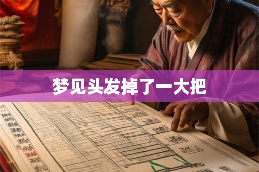 梦见头发掉了一大把