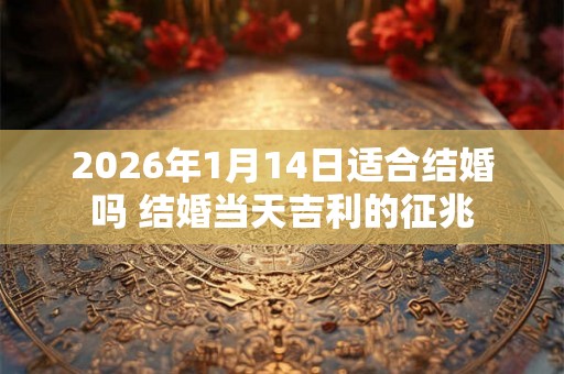 2026年1月14日适合结婚吗 结婚当天吉利的征兆
