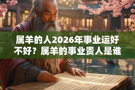 属羊的人2026年事业运好不好？属羊的事业贵人是谁？
