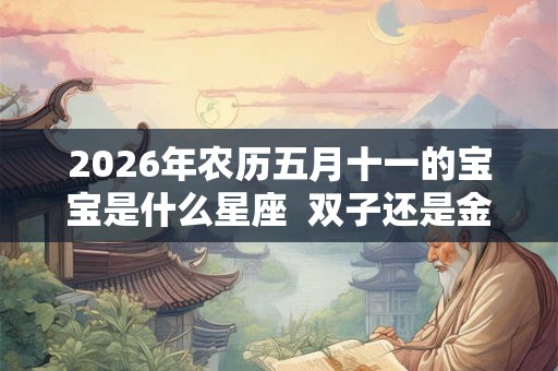 2026年农历五月十一的宝宝是什么星座  双子还是金牛