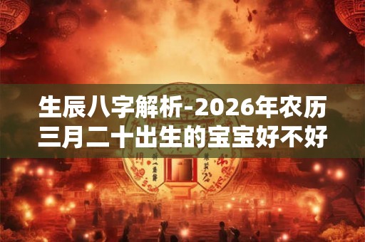 生辰八字解析-2026年农历三月二十出生的宝宝好不好