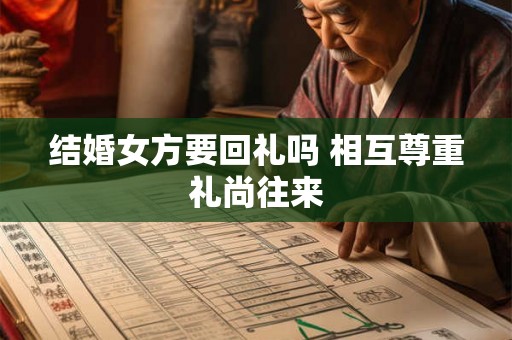 结婚女方要回礼吗 相互尊重礼尚往来 结婚女方要回礼吗 相互尊重礼尚往来