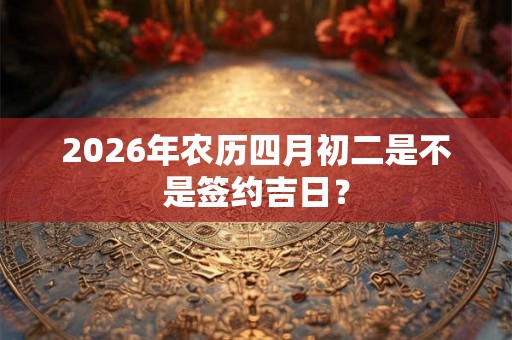 2026年农历四月初二是不是签约吉日？