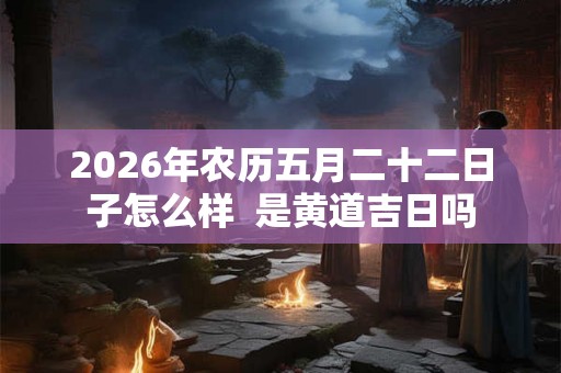 2026年农历五月二十二日子怎么样  是黄道吉日吗