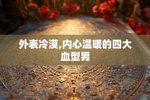 外表冷漠,内心温暖的四大血型男 外表冷漠,内心温暖的四大血型男