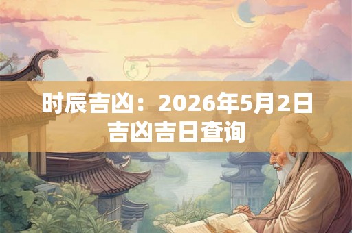 时辰吉凶：2026年5月2日吉凶吉日查询