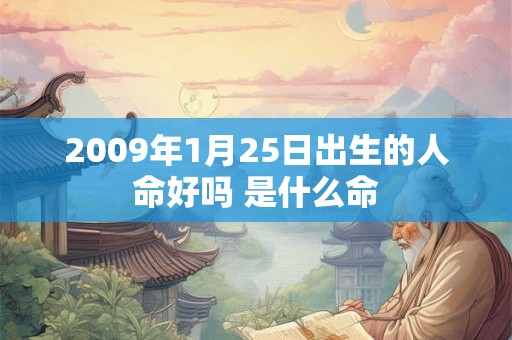 2009年1月25日出生的人命好吗 是什么命