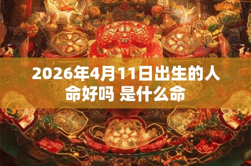 2026年4月11日出生的人命好吗 是什么命