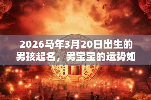 2026马年3月20日出生的男孩起名，男宝宝的运势如何？
