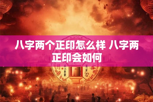 八字两个正印怎么样 八字两正印会如何