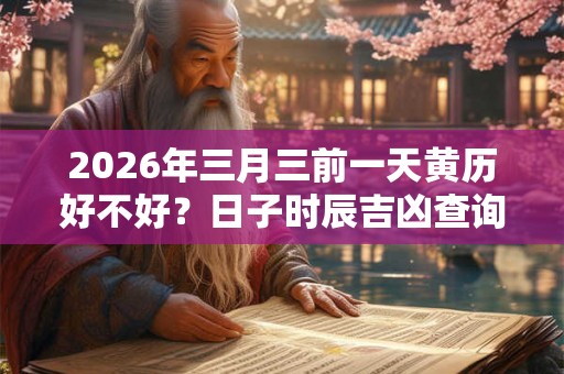 2026年三月三前一天黄历好不好?日子时辰吉凶查询! 2026年三月三前一天黄历好不好?日子时辰吉凶查询!