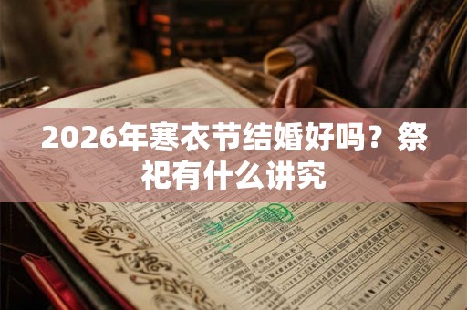 2026年寒衣节结婚好吗？祭祀有什么讲究