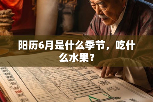 阳历6月是什么季节，吃什么水果？