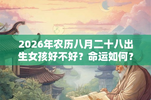 2026年农历八月二十八出生女孩好不好?命运如何? 2026年农历八月二十八出生女孩好不好?命运如何?