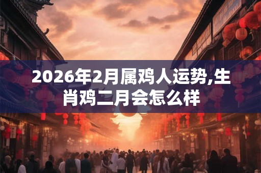 2026年2月属鸡人运势,生肖鸡二月会怎么样
