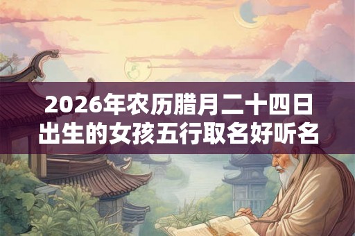 2026年农历腊月二十四日出生的女孩五行取名好听名字