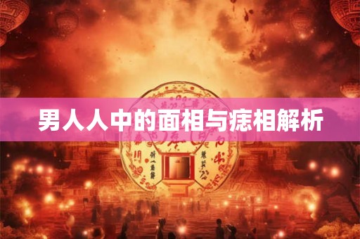 男人人中的面相与痣相解析