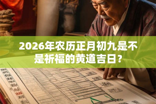 2026年农历正月初九是不是祈福的黄道吉日? 2026年农历正月初九是不是祈福的黄道吉日?