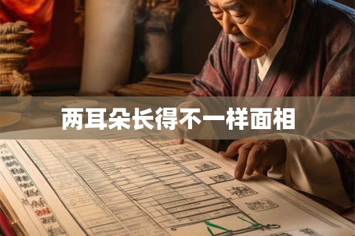 两耳朵长得不一样面相 两耳朵长得不一样面相