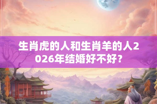 生肖虎的人和生肖羊的人2026年结婚好不好？