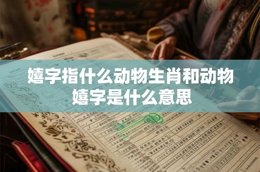 嬉字指什么动物生肖和动物 嬉字是什么意思