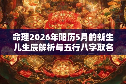 命理2026年阳历5月的新生儿生辰解析与五行八字取名
