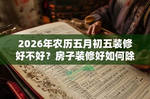 2026年农历五月初五装修好不好？房子装修好如何除味？