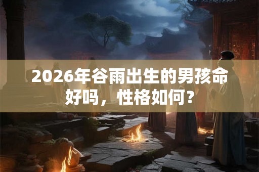 2026年谷雨出生的男孩命好吗，性格如何？