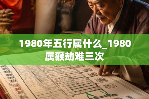 1980年五行属什么_1980属猴劫难三次
