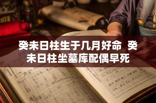 癸未日柱生于几月好命  癸未日柱坐墓库配偶早死