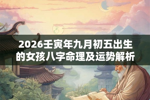 2026壬寅年九月初五出生的女孩八字命理及运势解析