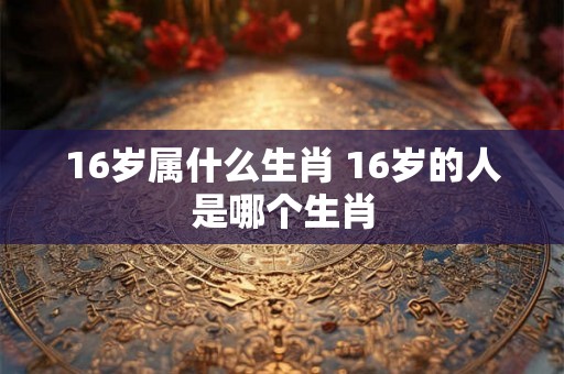 16岁属什么生肖 16岁的人是哪个生肖