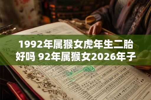 1992年属猴女虎年生二胎好吗 92年属猴女2026年子女运 1992年属猴女虎年生二胎好吗 92年属猴女2026年子女运