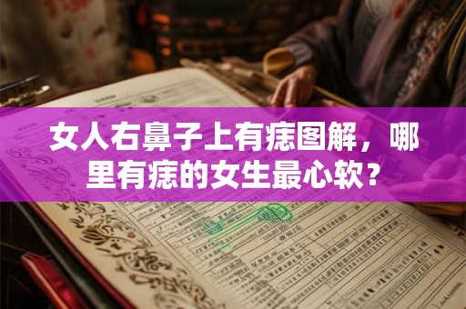 女人右鼻子上有痣图解，哪里有痣的女生最心软？