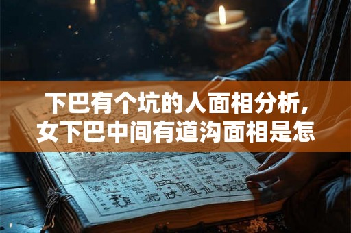 下巴有个坑的人面相分析,女下巴中间有道沟面相是怎回事！