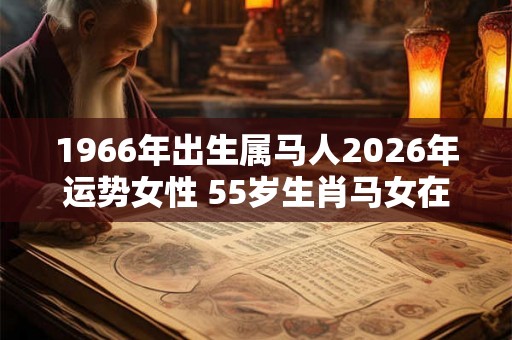 1966年出生属马人2026年运势女性 55岁生肖马女在2026年运气如何