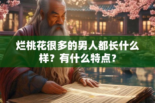 烂桃花很多的男人都长什么样?有什么特点? 烂桃花很多的男人都长什么样?有什么特点?