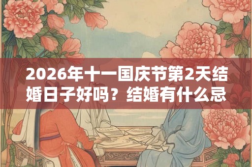 2026年十一国庆节第2天结婚日子好吗？结婚有什么忌讳？