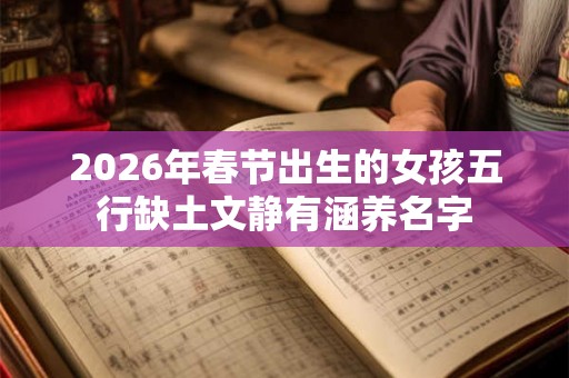 2026年春节出生的女孩五行缺土文静有涵养名字 2026年春节出生的女孩五行缺土文静有涵养名字