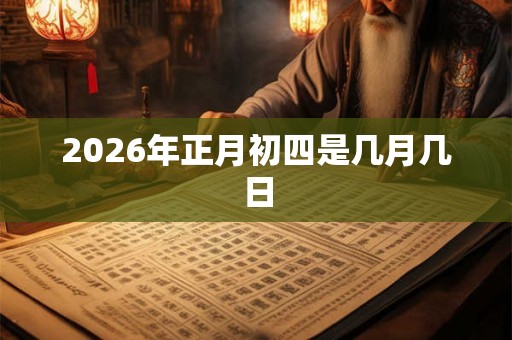 2026年正月初四是几月几日
