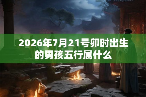 2026年7月21号卯时出生的男孩五行属什么