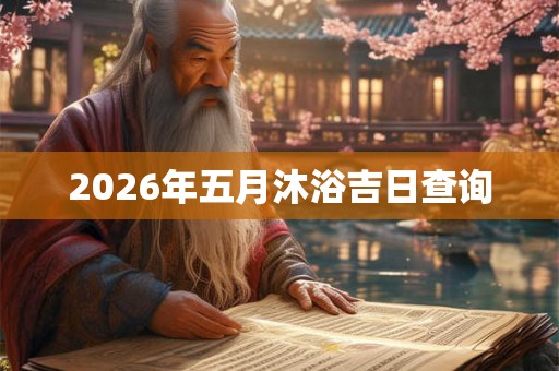 2026年五月沐浴吉日查询