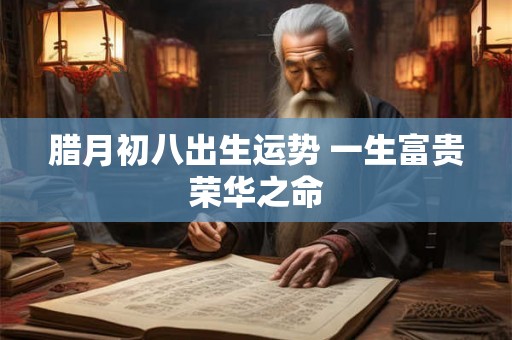腊月初八出生运势 一生富贵荣华之命