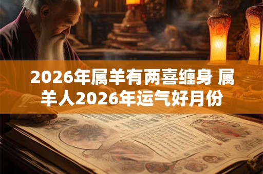 2026年属羊有两喜缠身 属羊人2026年运气好月份