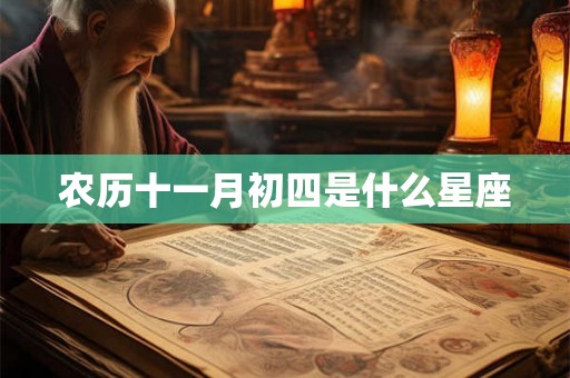 农历十一月初四是什么星座