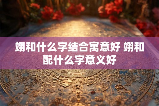 翊和什么字结合寓意好 翊和配什么字意义好